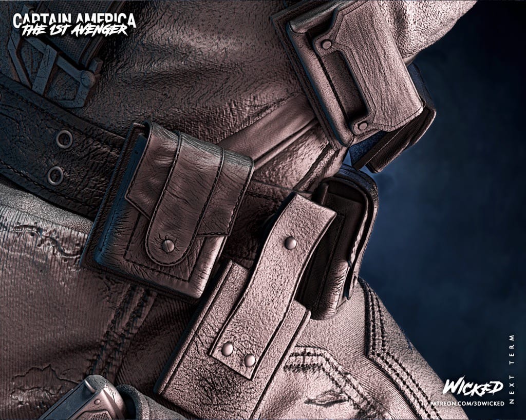 P站图纸印象馆 3DWicked 漫威 复联 美国队长 3DWicked 漫威 复联 美国队长