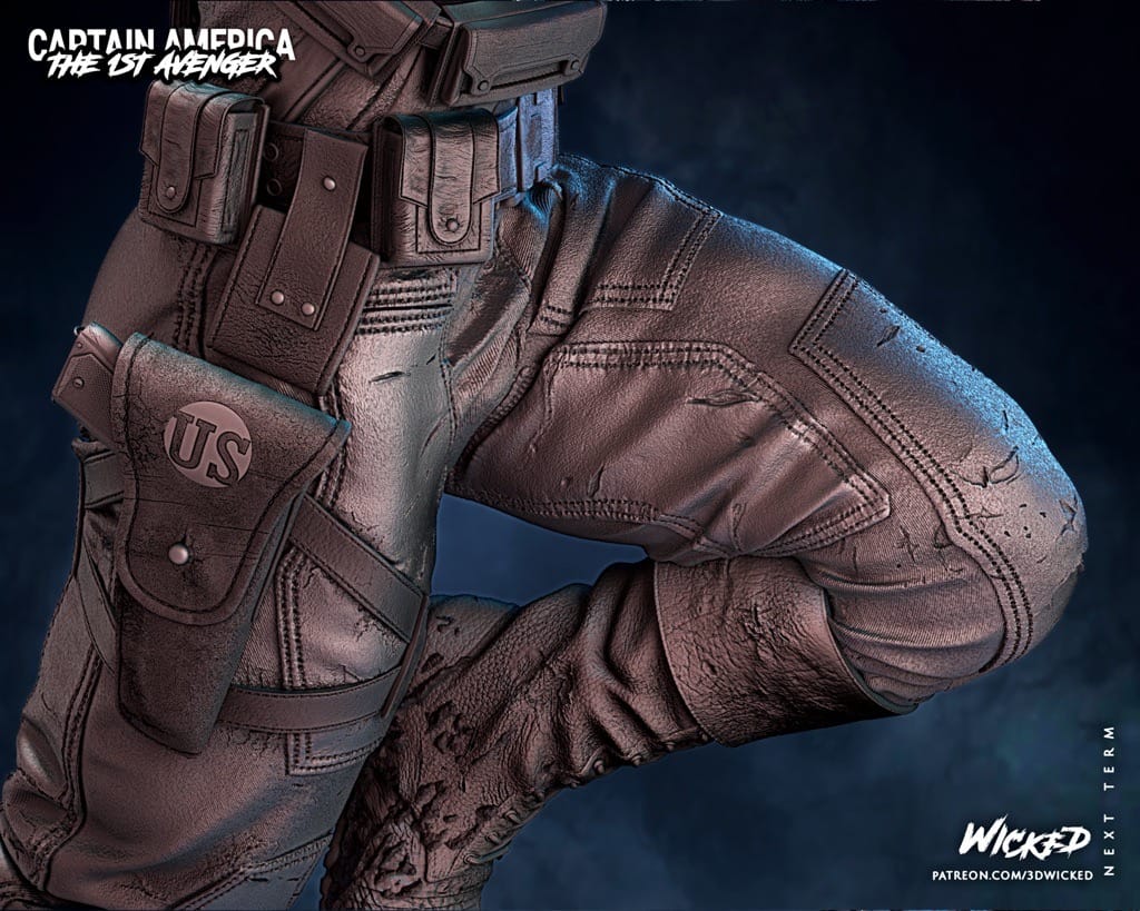 P站图纸印象馆 3DWicked 漫威 复联 美国队长 3DWicked 漫威 复联 美国队长