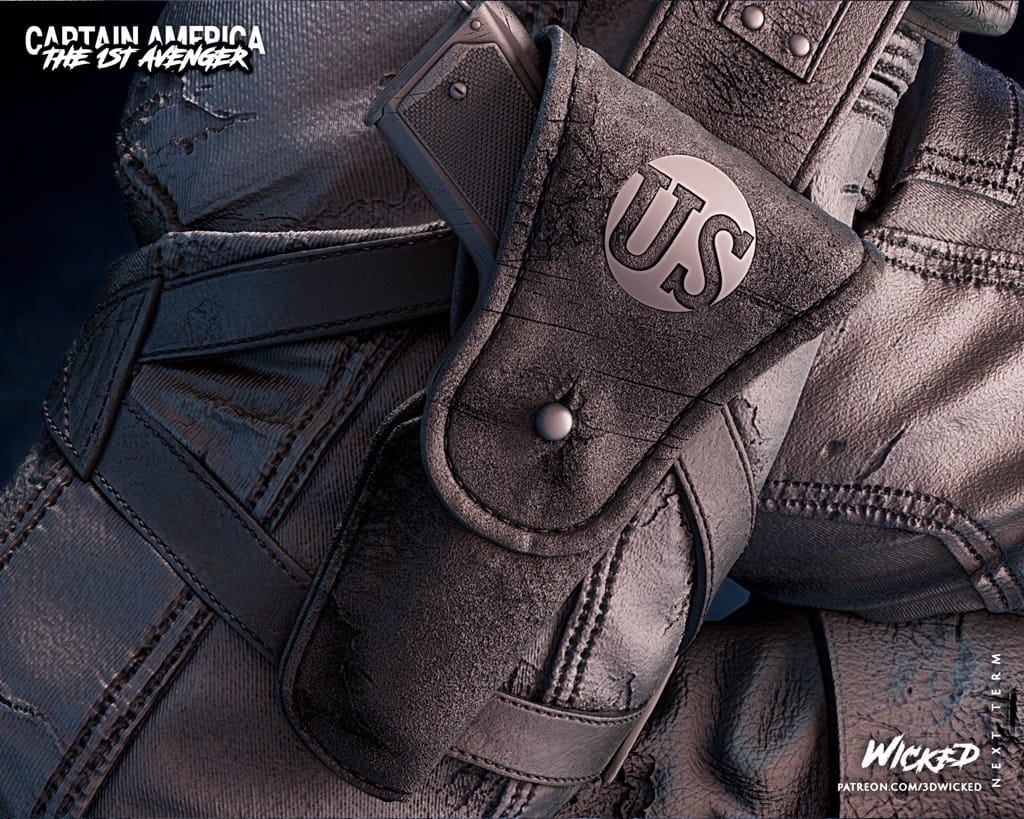 P站图纸印象馆 3DWicked 漫威 复联 美国队长 3DWicked 漫威 复联 美国队长