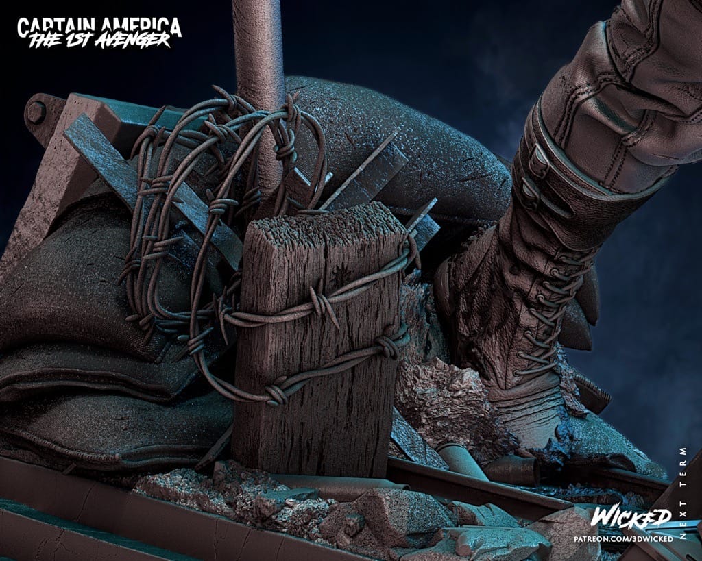 P站图纸印象馆 3DWicked 漫威 复联 美国队长 3DWicked 漫威 复联 美国队长