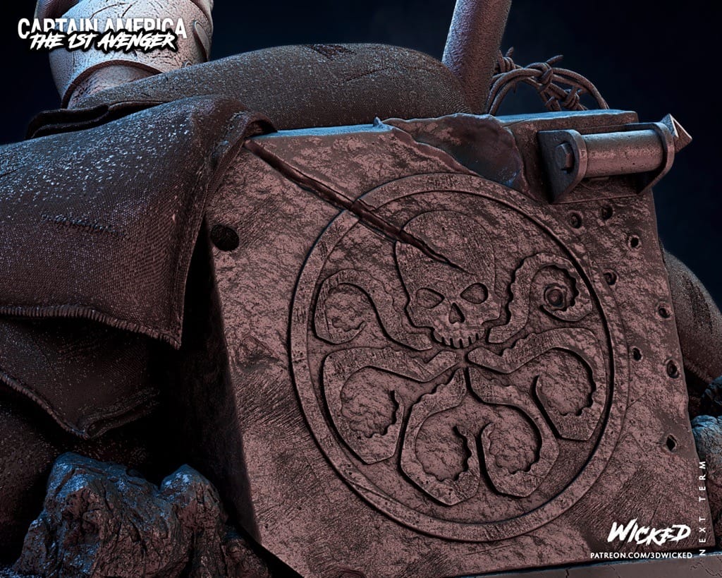 P站图纸印象馆 3DWicked 漫威 复联 美国队长 3DWicked 漫威 复联 美国队长