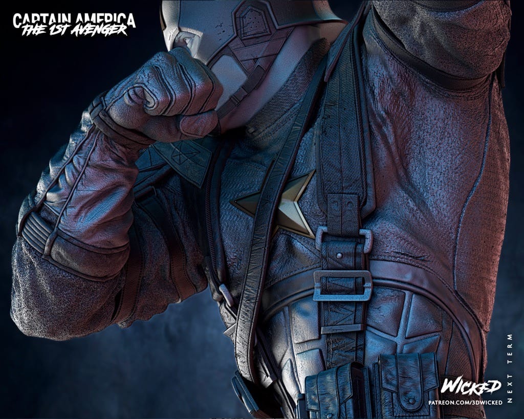 P站图纸印象馆 3DWicked 漫威 复联 美国队长 3DWicked 漫威 复联 美国队长