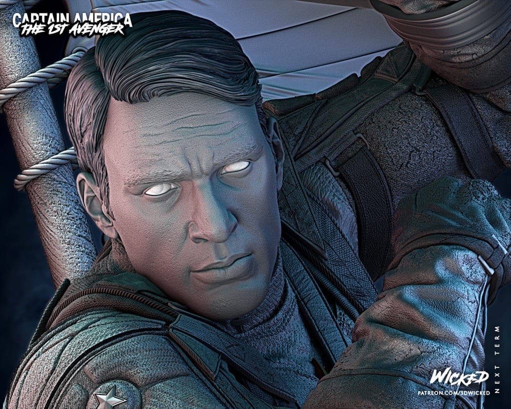 P站图纸印象馆 3DWicked 漫威 复联 美国队长 3DWicked 漫威 复联 美国队长