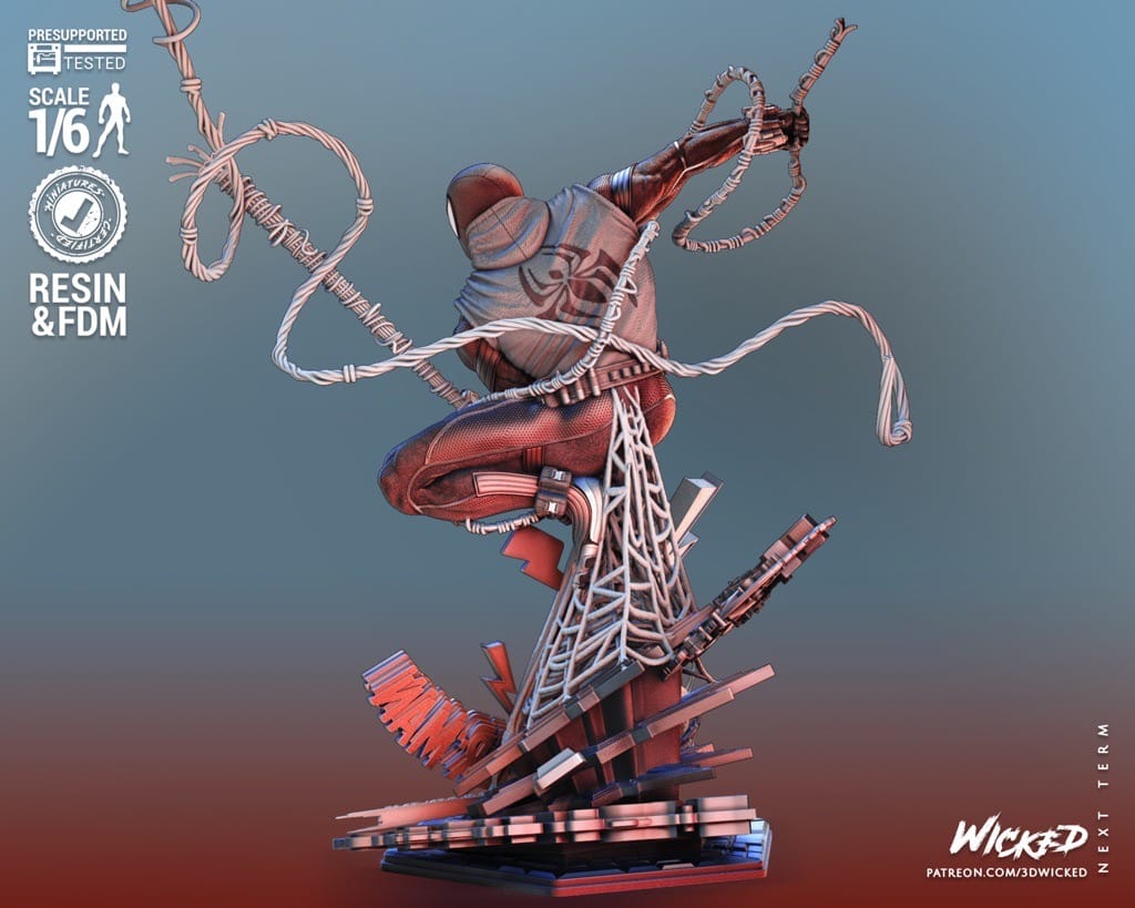 P站图纸印象馆 3DWicked 漫威 猩红蜘蛛 3DWicked 漫威 猩红蜘蛛