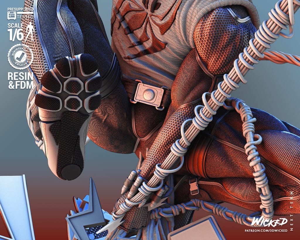 P站图纸印象馆 3DWicked 漫威 猩红蜘蛛 3DWicked 漫威 猩红蜘蛛