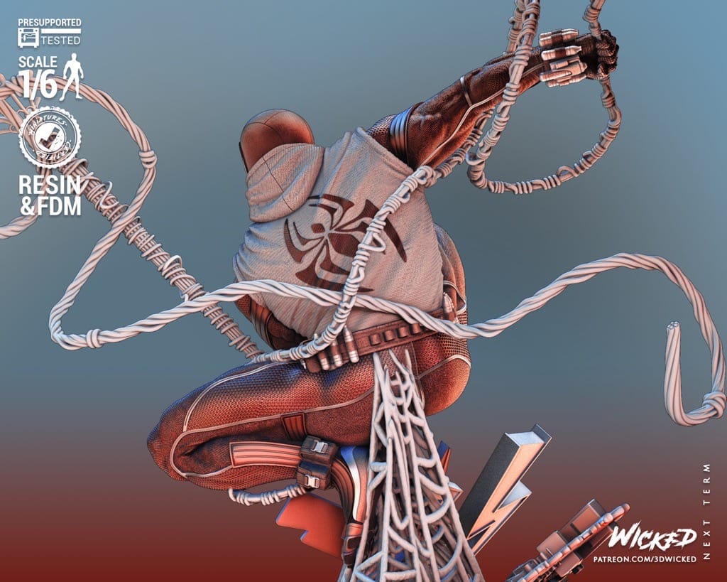P站图纸印象馆 3DWicked 漫威 猩红蜘蛛 3DWicked 漫威 猩红蜘蛛