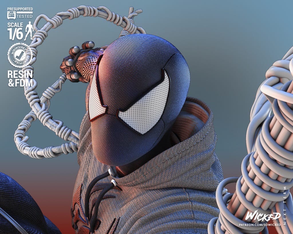 P站图纸印象馆 3DWicked 漫威 猩红蜘蛛 3DWicked 漫威 猩红蜘蛛