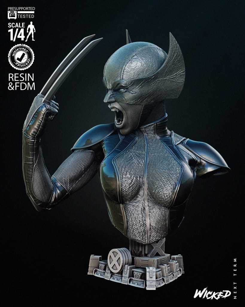 P站图纸印象馆 3DWicked 漫威 X战警 X23 3DWicked 漫威 X战警 X23