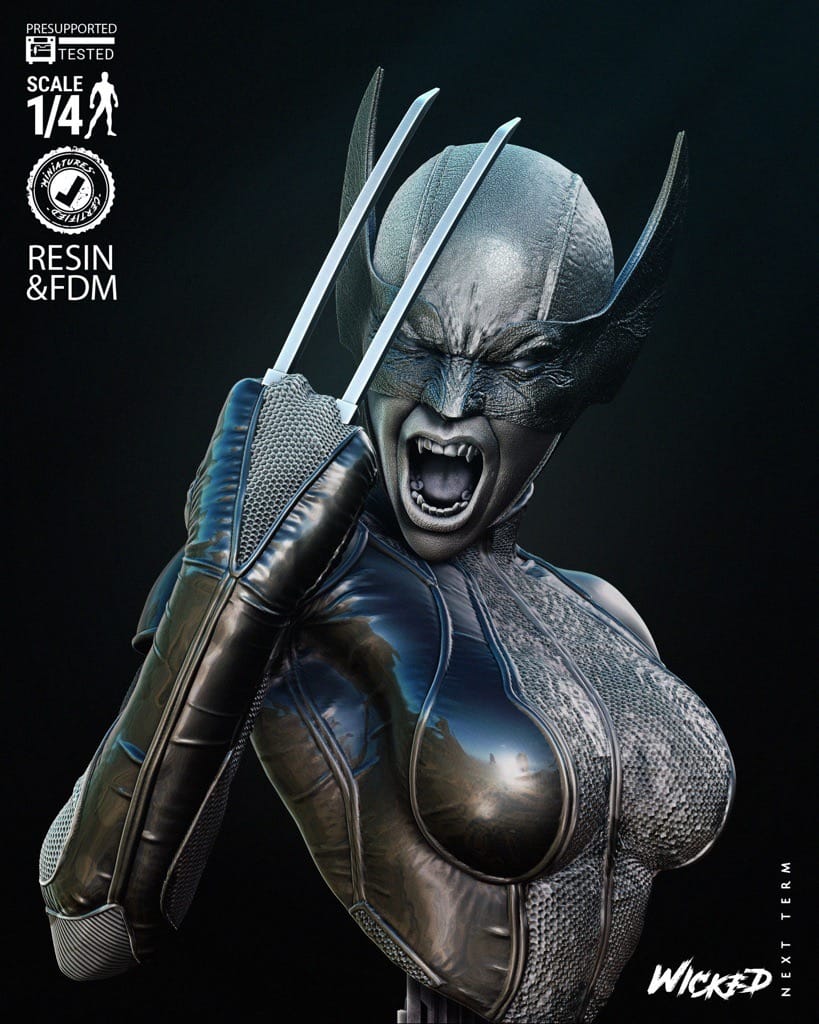 P站图纸印象馆 3DWicked 漫威 X战警 X23 3DWicked 漫威 X战警 X23