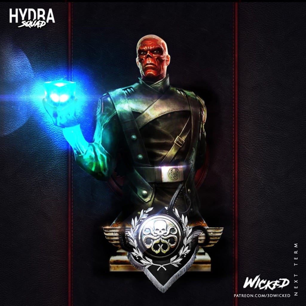 P站图纸印象馆 3DWicked 漫威 美国队长 红骷髅 3DWicked 漫威 美国队长 红骷髅