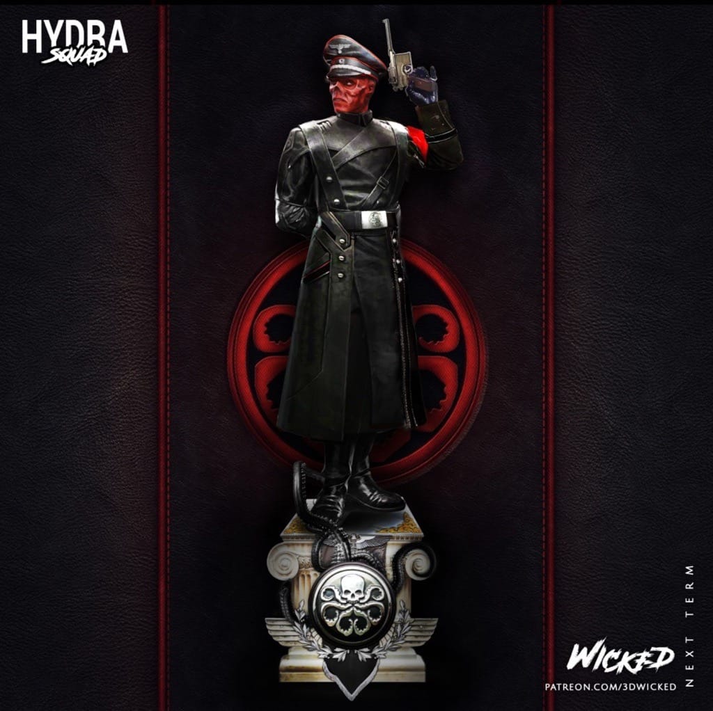 P站图纸印象馆 3DWicked 漫威 美国队长 红骷髅 3DWicked 漫威 美国队长 红骷髅