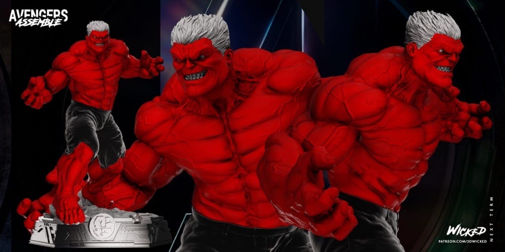 P站图纸印象馆 3DWicked 漫威 复联 浩克 3DWicked 漫威 复联 浩克
