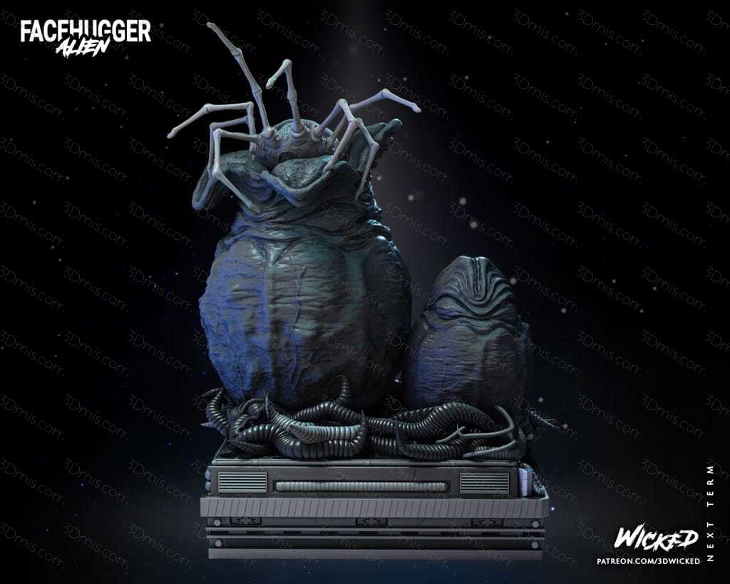 3DWicked 异形 Facehugger