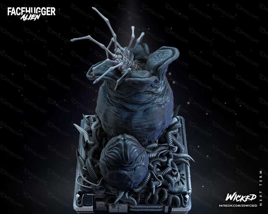 3DWicked 异形 Facehugger