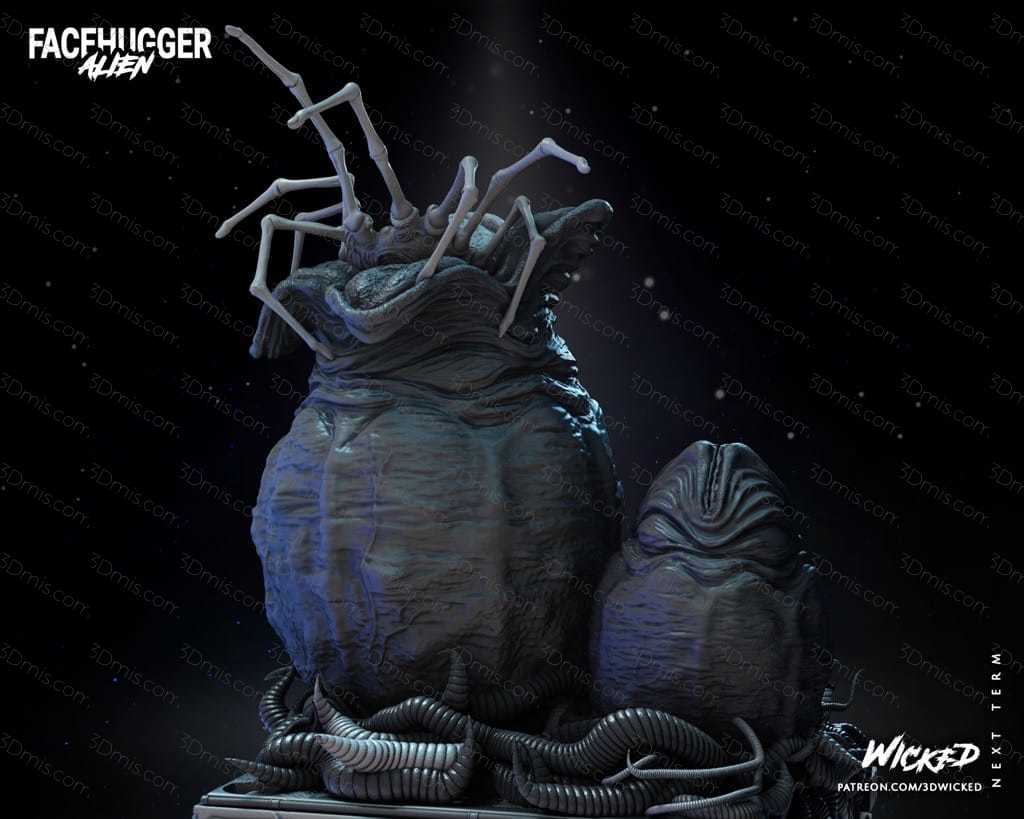 3DWicked 异形 Facehugger