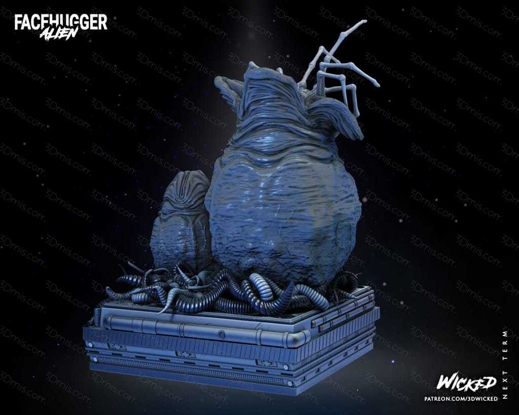 3DWicked 异形 Facehugger