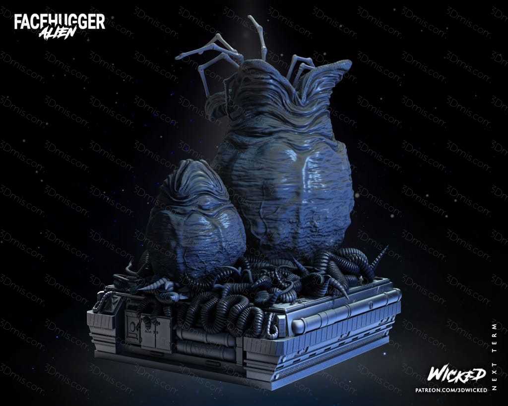 3DWicked 异形 Facehugger