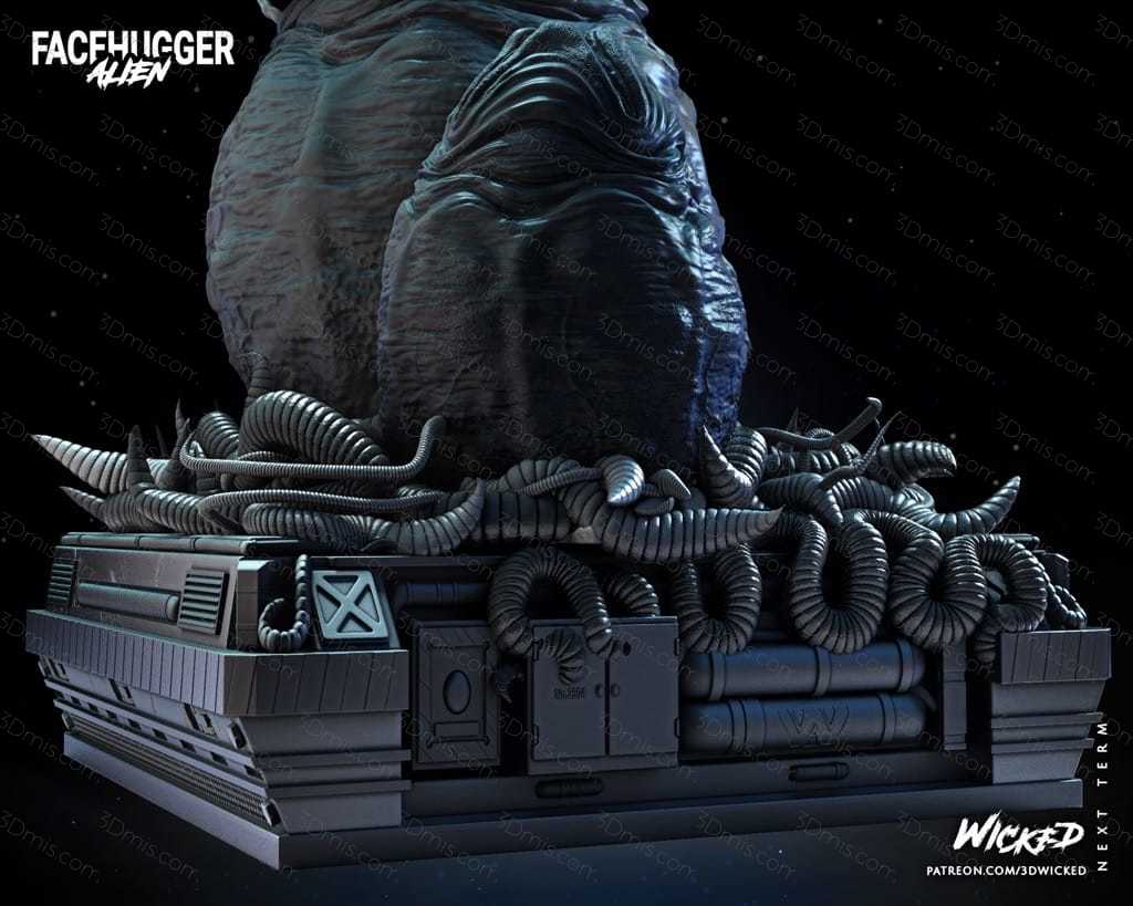 3DWicked 异形 Facehugger