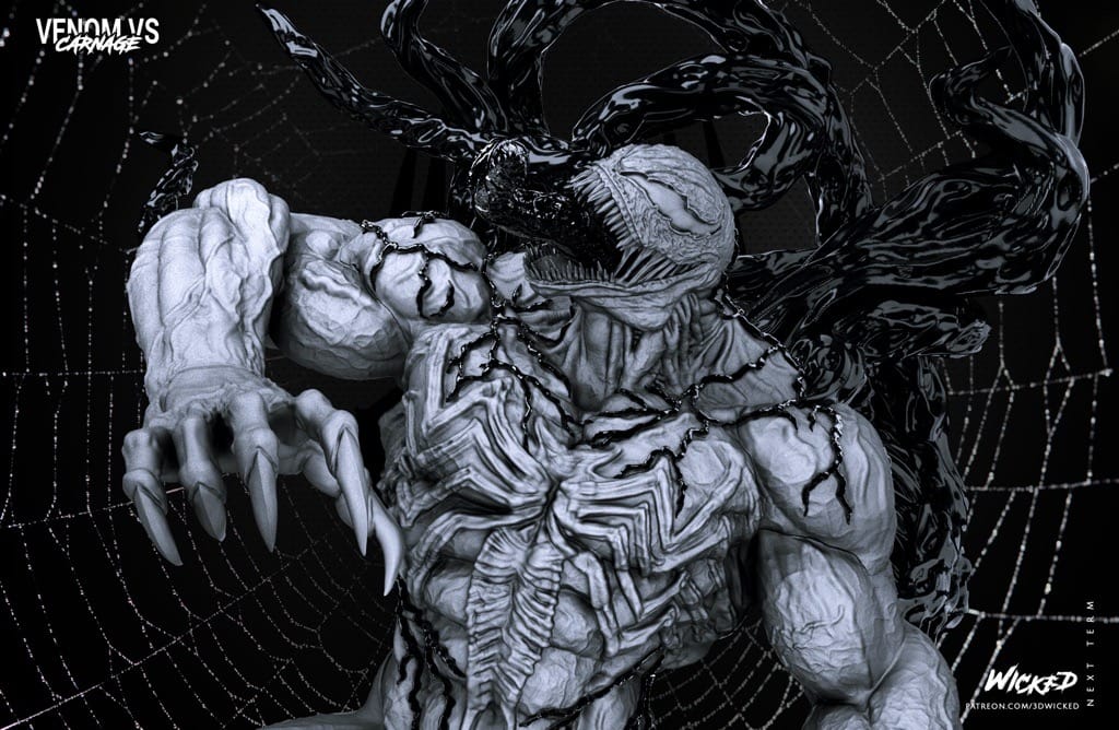 P站图纸印象馆 3DWicked 漫威 毒液 3DWicked 漫威 毒液