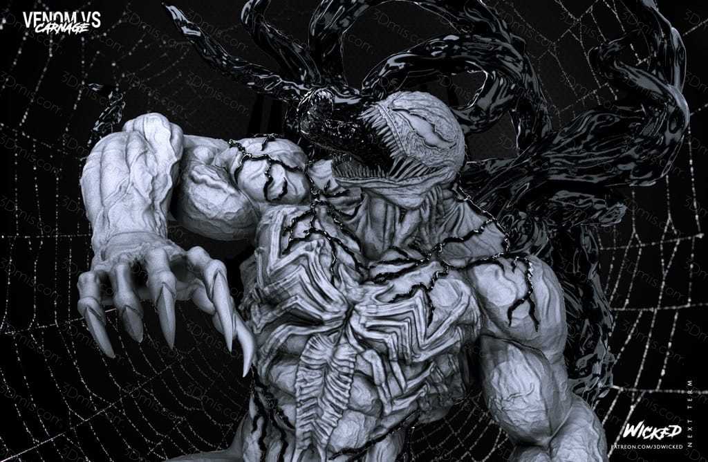 P站图纸印象馆 3DWicked 漫威 毒液 3DWicked 漫威 毒液