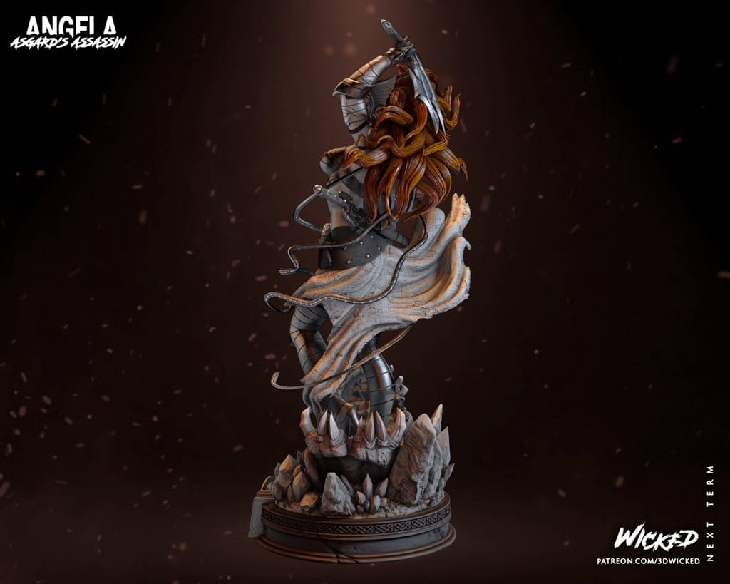 P站图纸印象馆 3DWicked 漫威 仙宫刺客 安吉拉 3DWicked 漫威 仙宫刺客 安吉拉