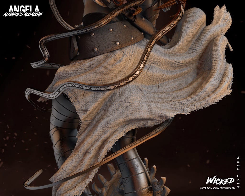 P站图纸印象馆 3DWicked 漫威 仙宫刺客 安吉拉 3DWicked 漫威 仙宫刺客 安吉拉