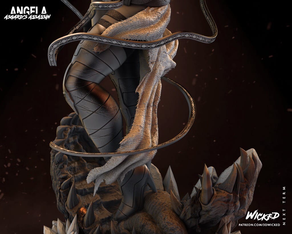 P站图纸印象馆 3DWicked 漫威 仙宫刺客 安吉拉 3DWicked 漫威 仙宫刺客 安吉拉