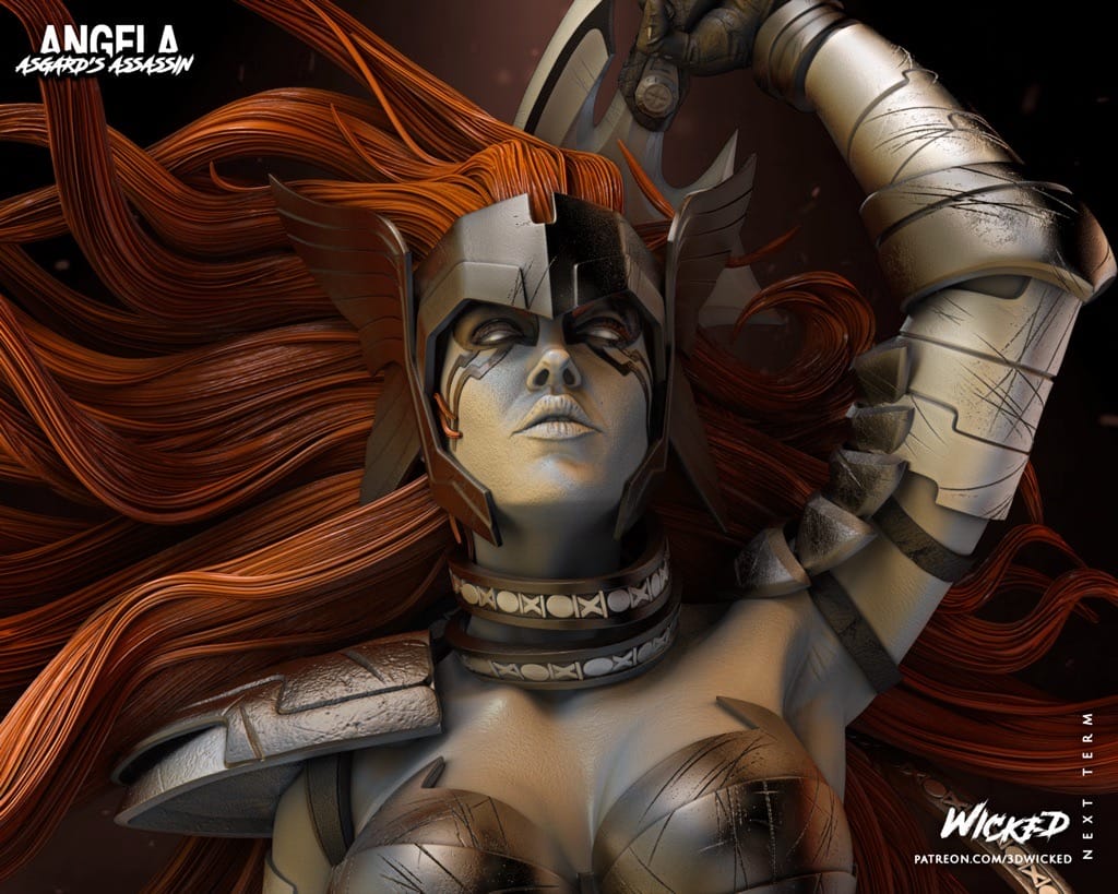 P站图纸印象馆 3DWicked 漫威 仙宫刺客 安吉拉 3DWicked 漫威 仙宫刺客 安吉拉
