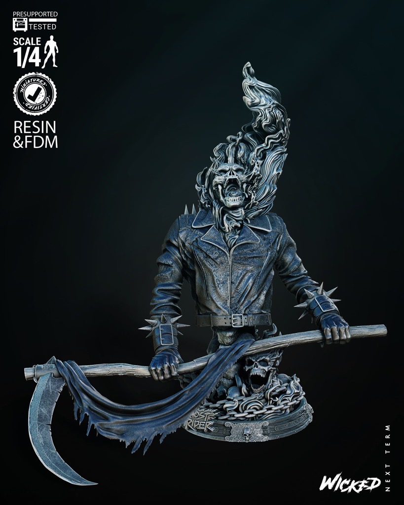 P站图纸印象馆 3DWicked 漫威 恶灵骑士 3DWicked 漫威 恶灵骑士