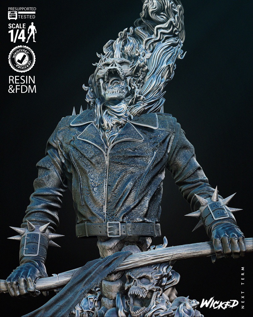 P站图纸印象馆 3DWicked 漫威 恶灵骑士 3DWicked 漫威 恶灵骑士