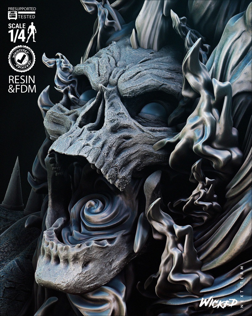 P站图纸印象馆 3DWicked 漫威 恶灵骑士 3DWicked 漫威 恶灵骑士