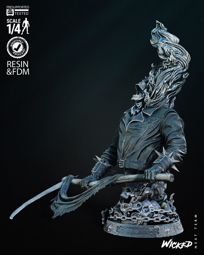 P站图纸印象馆 3DWicked 漫威 恶灵骑士 3DWicked 漫威 恶灵骑士