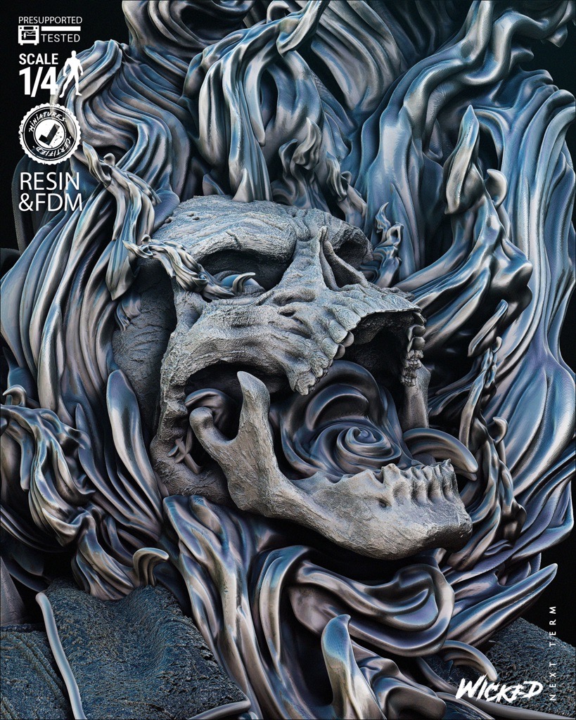 P站图纸印象馆 3DWicked 漫威 恶灵骑士 3DWicked 漫威 恶灵骑士