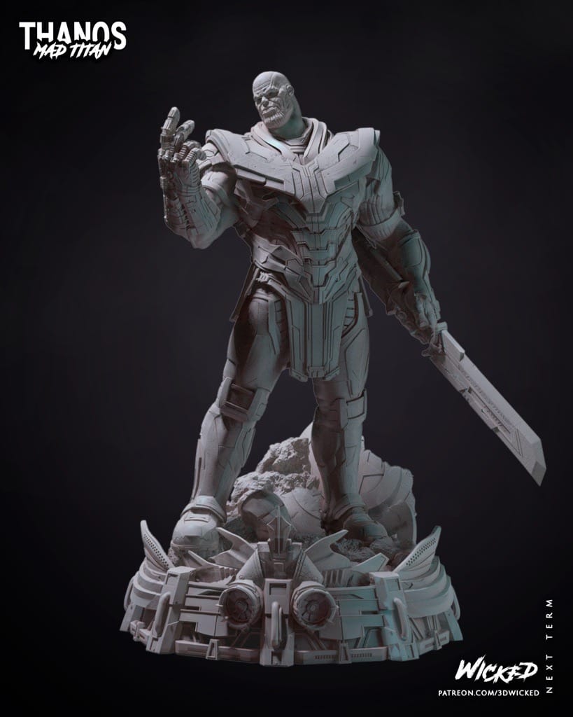 P站图纸印象馆 3DWicked 漫威 复联 灭霸 3DWicked 漫威 复联 灭霸