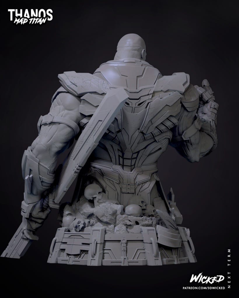 P站图纸印象馆 3DWicked 漫威 复联 灭霸 3DWicked 漫威 复联 灭霸