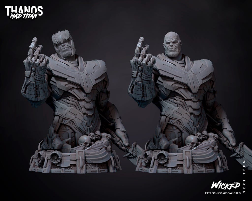 P站图纸印象馆 3DWicked 漫威 复联 灭霸 3DWicked 漫威 复联 灭霸