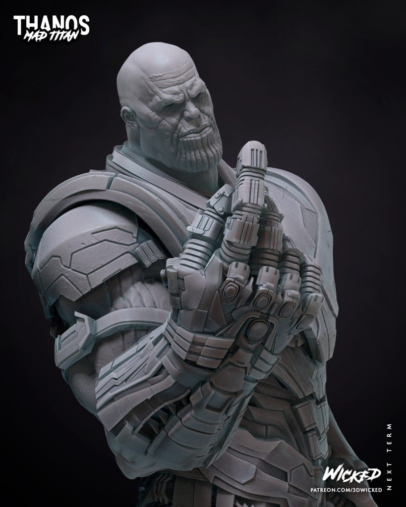 P站图纸印象馆 3DWicked 漫威 复联 灭霸 3DWicked 漫威 复联 灭霸