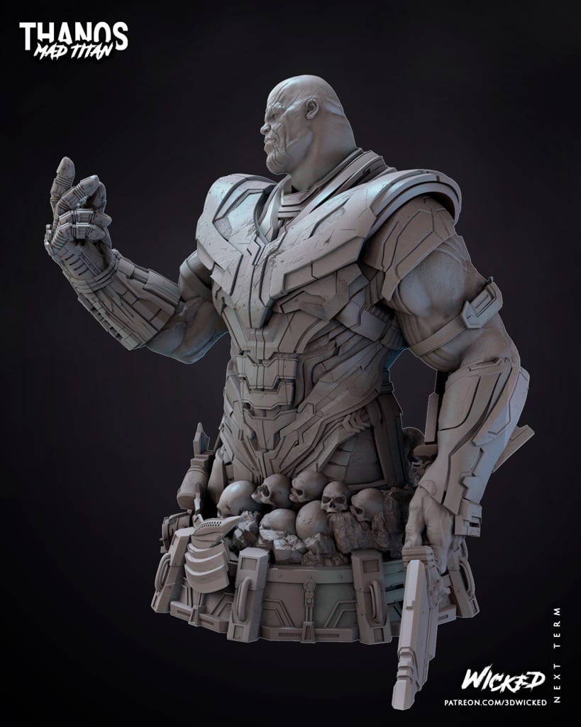 P站图纸印象馆 3DWicked 漫威 复联 灭霸 3DWicked 漫威 复联 灭霸