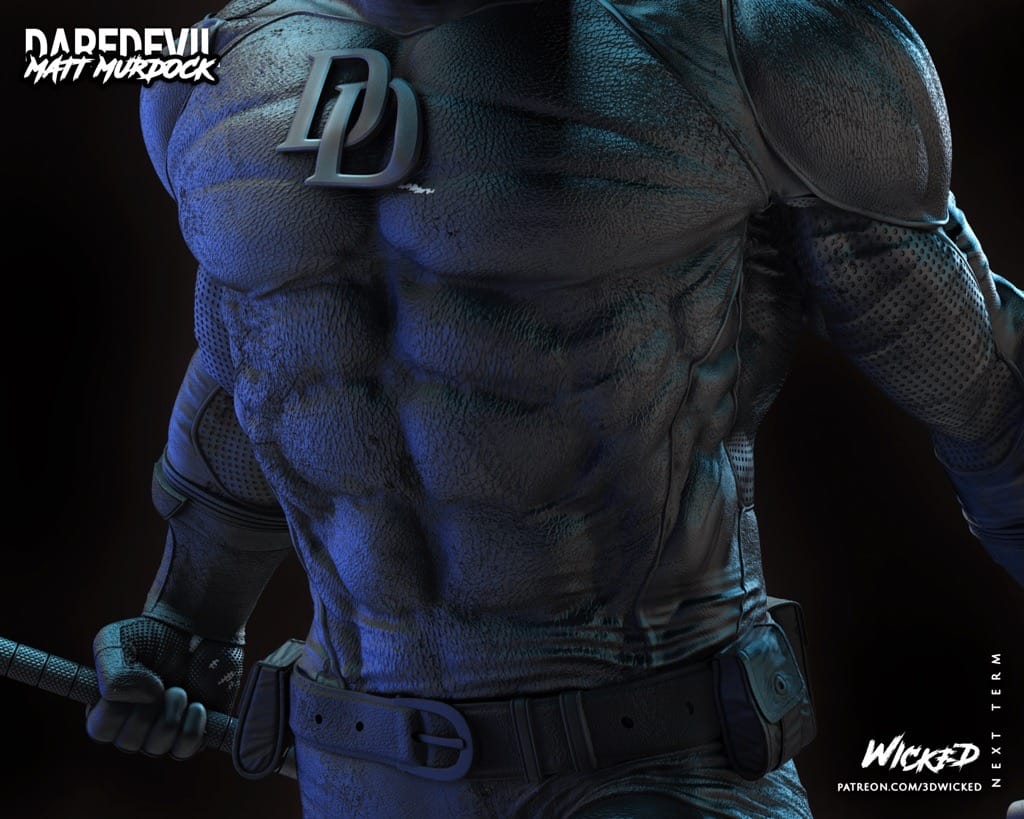 P站图纸印象馆 3DWicked 漫威 夜魔侠 3DWicked 漫威 夜魔侠