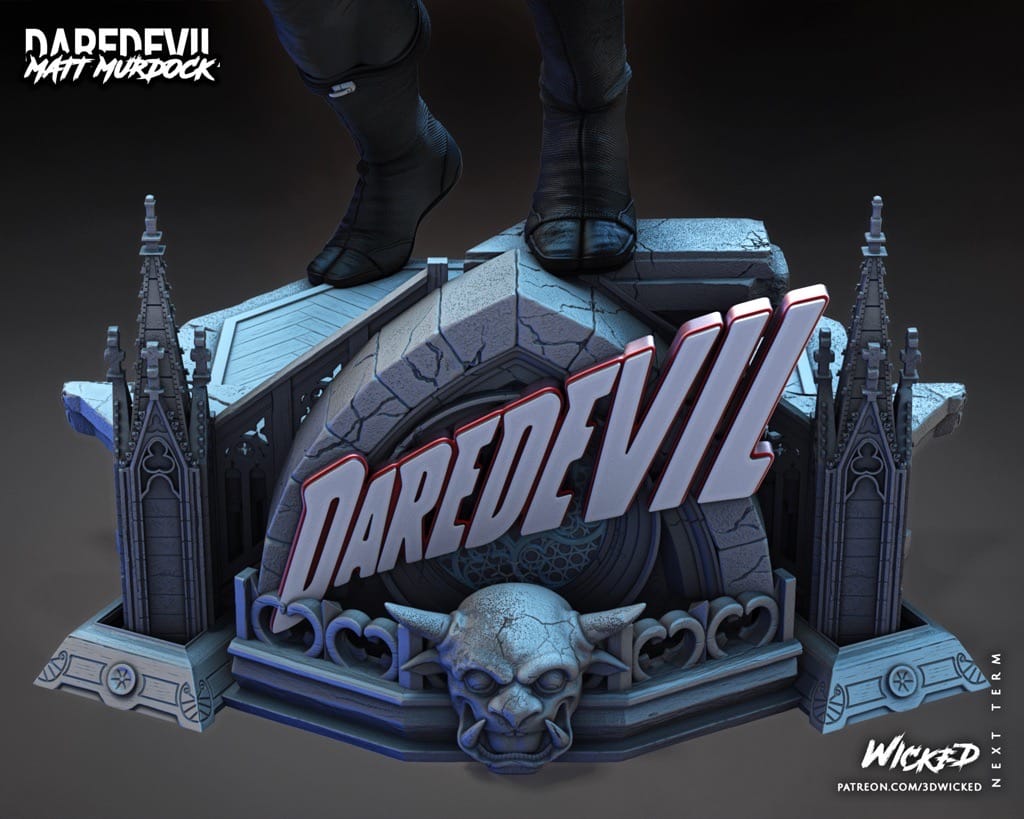 P站图纸印象馆 3DWicked 漫威 夜魔侠 3DWicked 漫威 夜魔侠