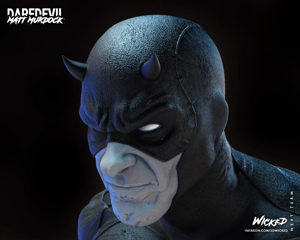 P站图纸印象馆 3DWicked 漫威 夜魔侠 3DWicked 漫威 夜魔侠