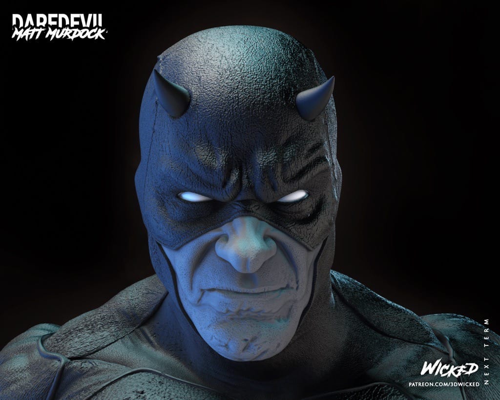 P站图纸印象馆 3DWicked 漫威 夜魔侠 3DWicked 漫威 夜魔侠