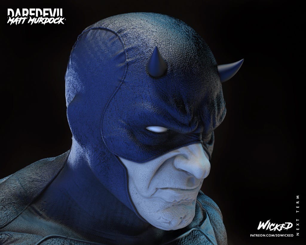 P站图纸印象馆 3DWicked 漫威 夜魔侠 3DWicked 漫威 夜魔侠