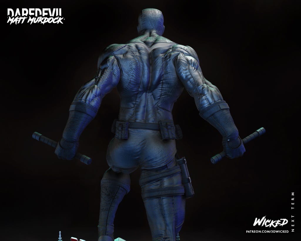 P站图纸印象馆 3DWicked 漫威 夜魔侠 3DWicked 漫威 夜魔侠