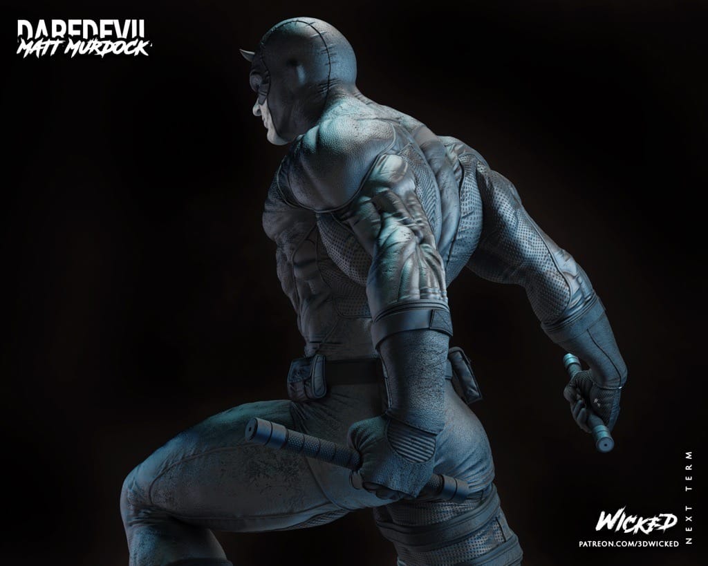 P站图纸印象馆 3DWicked 漫威 夜魔侠 3DWicked 漫威 夜魔侠