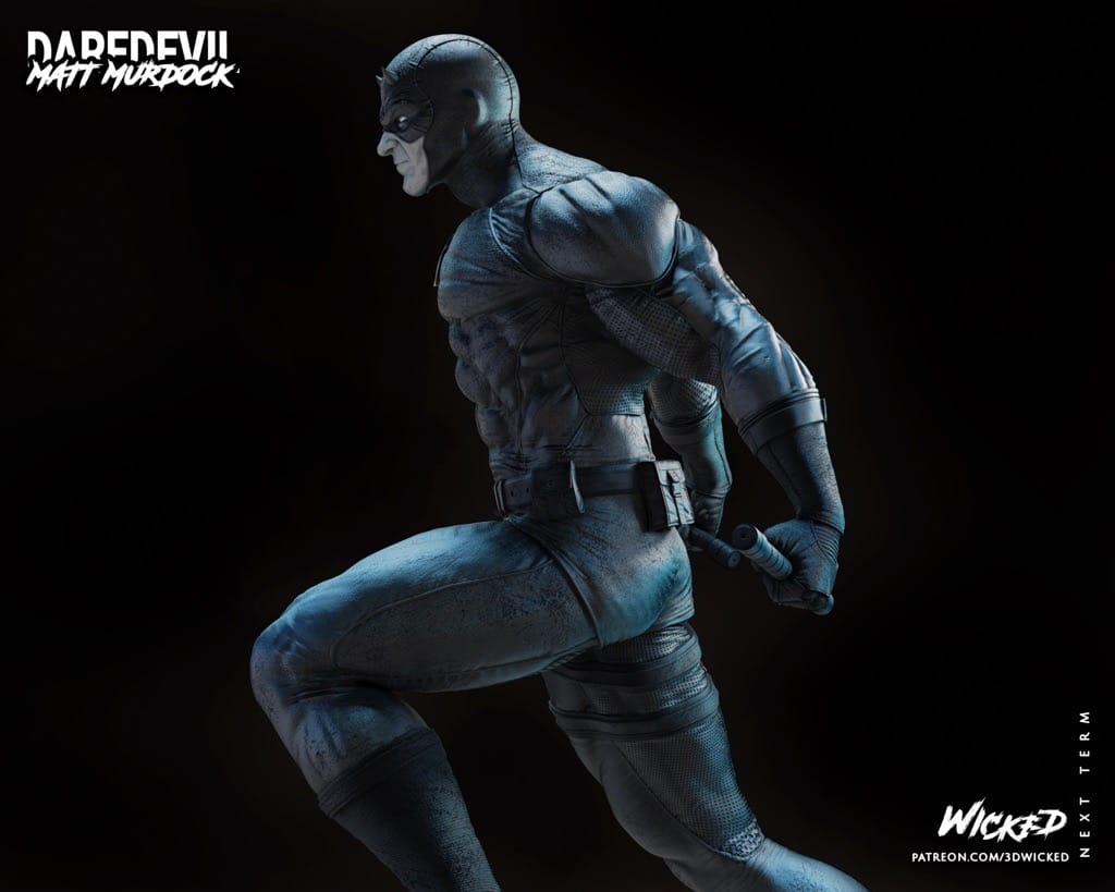 P站图纸印象馆 3DWicked 漫威 夜魔侠 3DWicked 漫威 夜魔侠