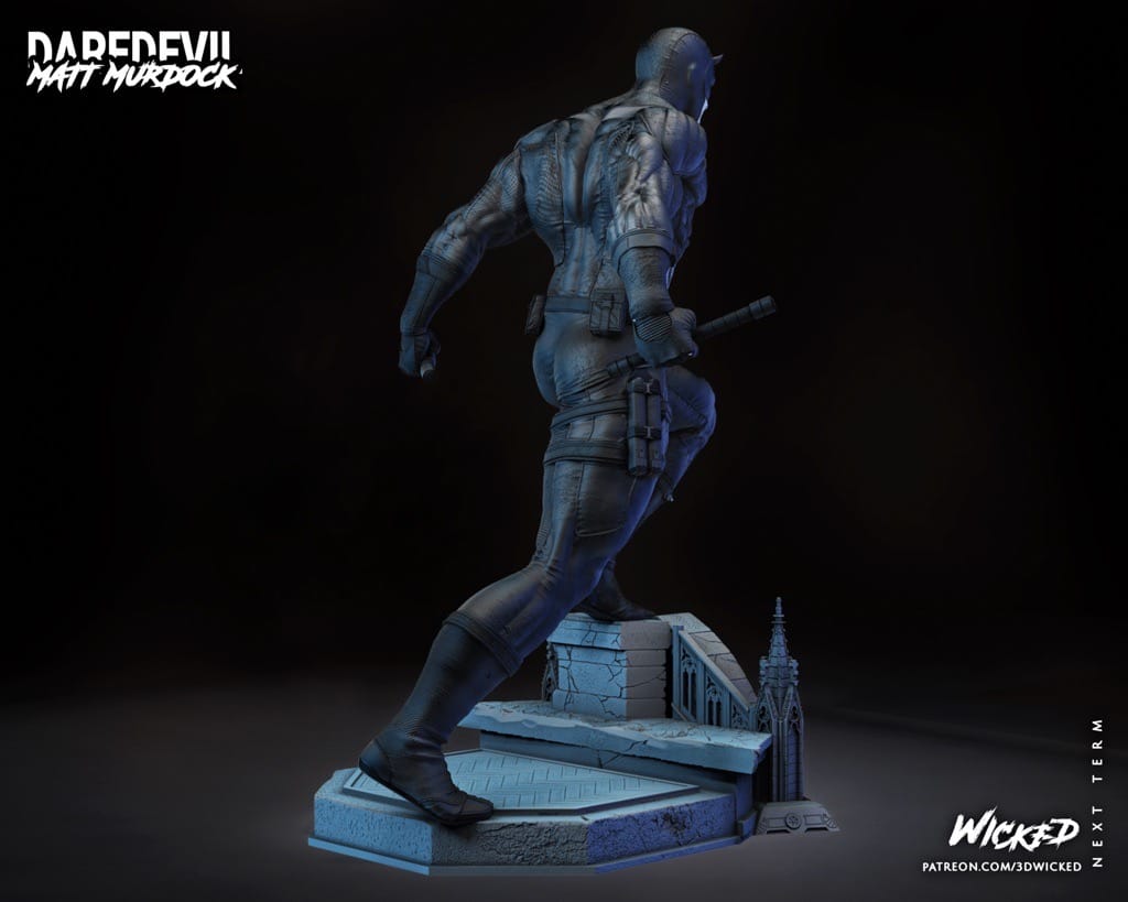 P站图纸印象馆 3DWicked 漫威 夜魔侠 3DWicked 漫威 夜魔侠