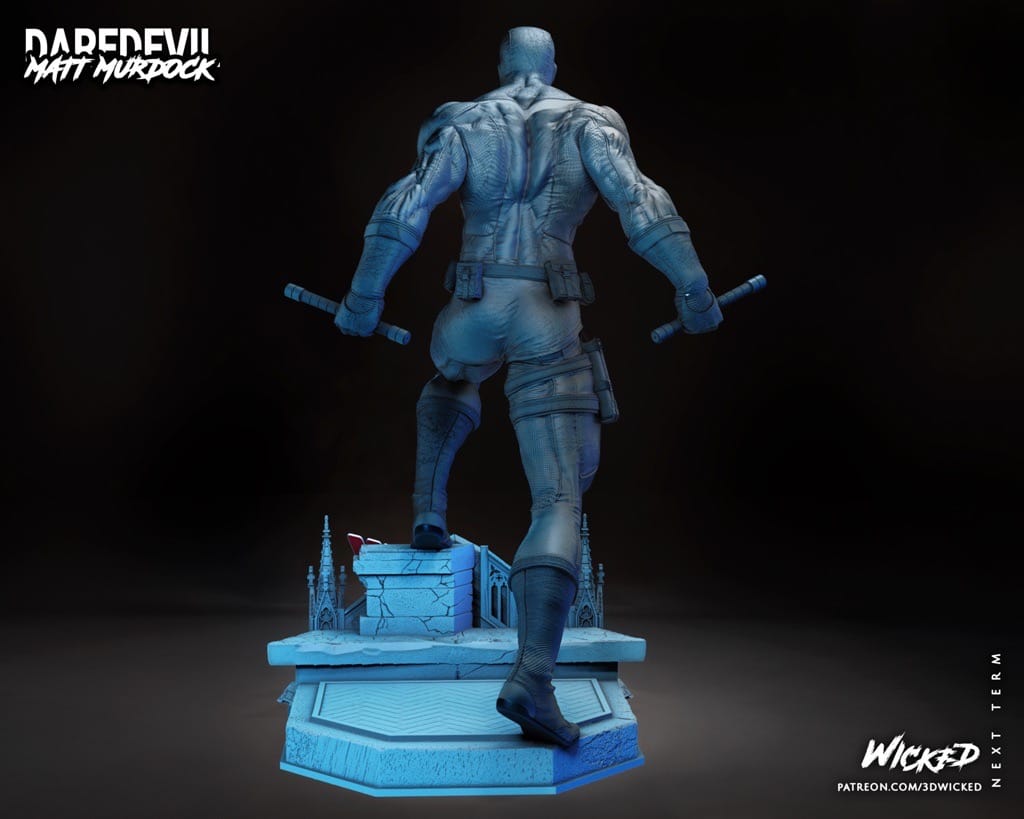 P站图纸印象馆 3DWicked 漫威 夜魔侠 3DWicked 漫威 夜魔侠