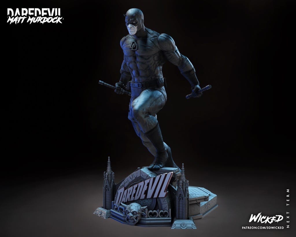 P站图纸印象馆 3DWicked 漫威 夜魔侠 3DWicked 漫威 夜魔侠