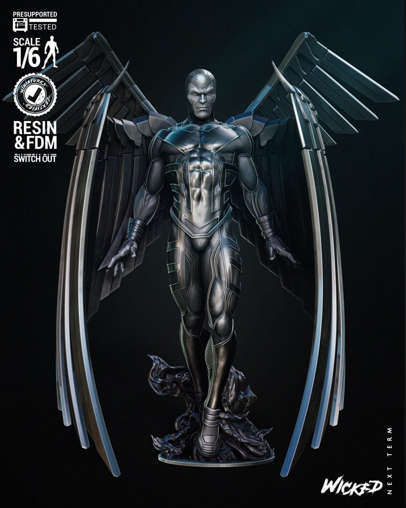 P站图纸印象馆 3DWicked 漫威 X战警 天使长 3DWicked 漫威 X战警 天使长